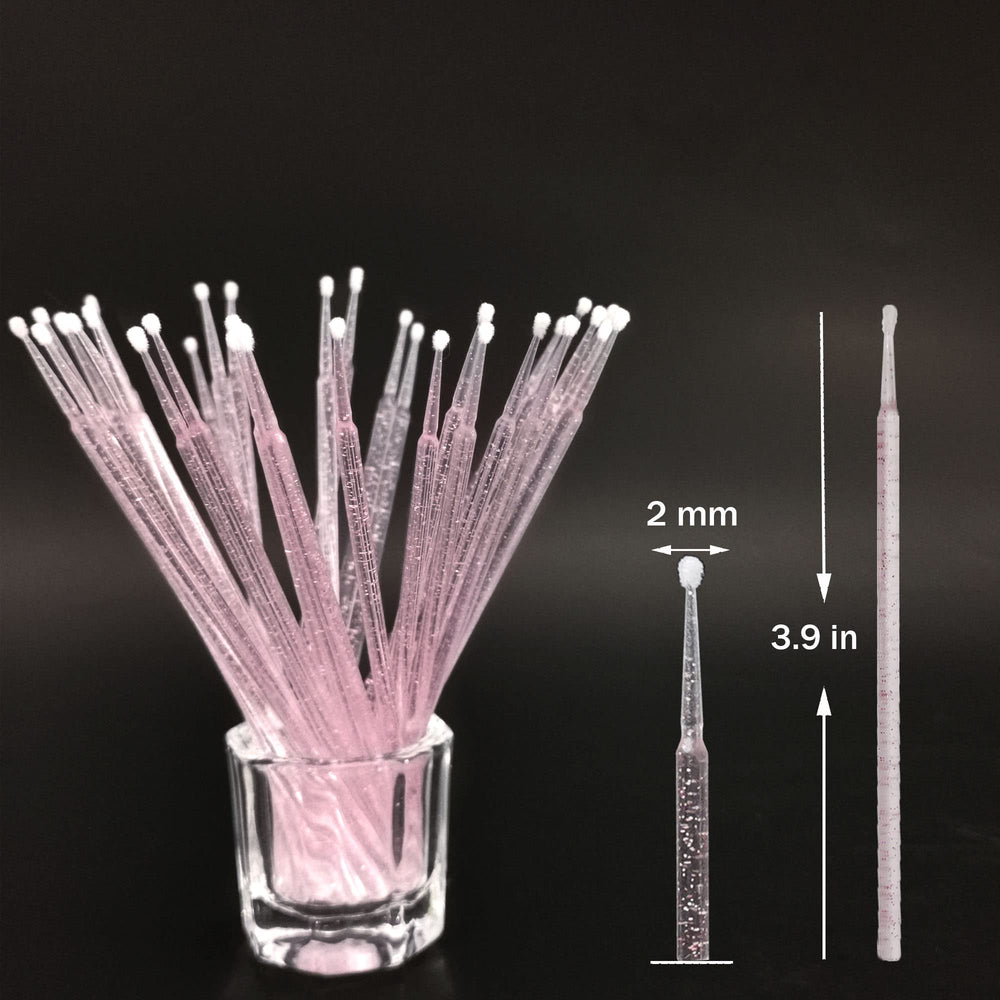 ZYIGYI 500-pcs disposable micro applicator pack supports hygienic, convenient makeup touch-ups.