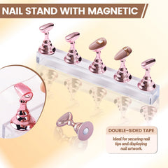Zyluria Magnetic Nail Stand keeps tools stable during use