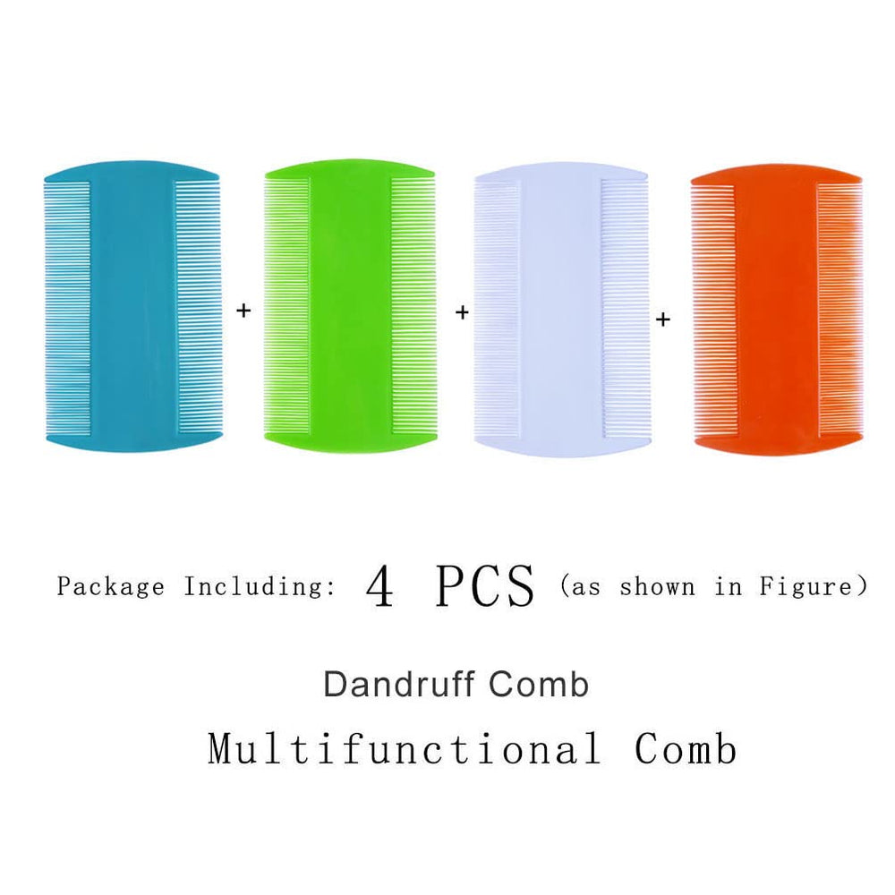 zyoung double-sided fine-tooth combs for long or short hair, wet or dry.