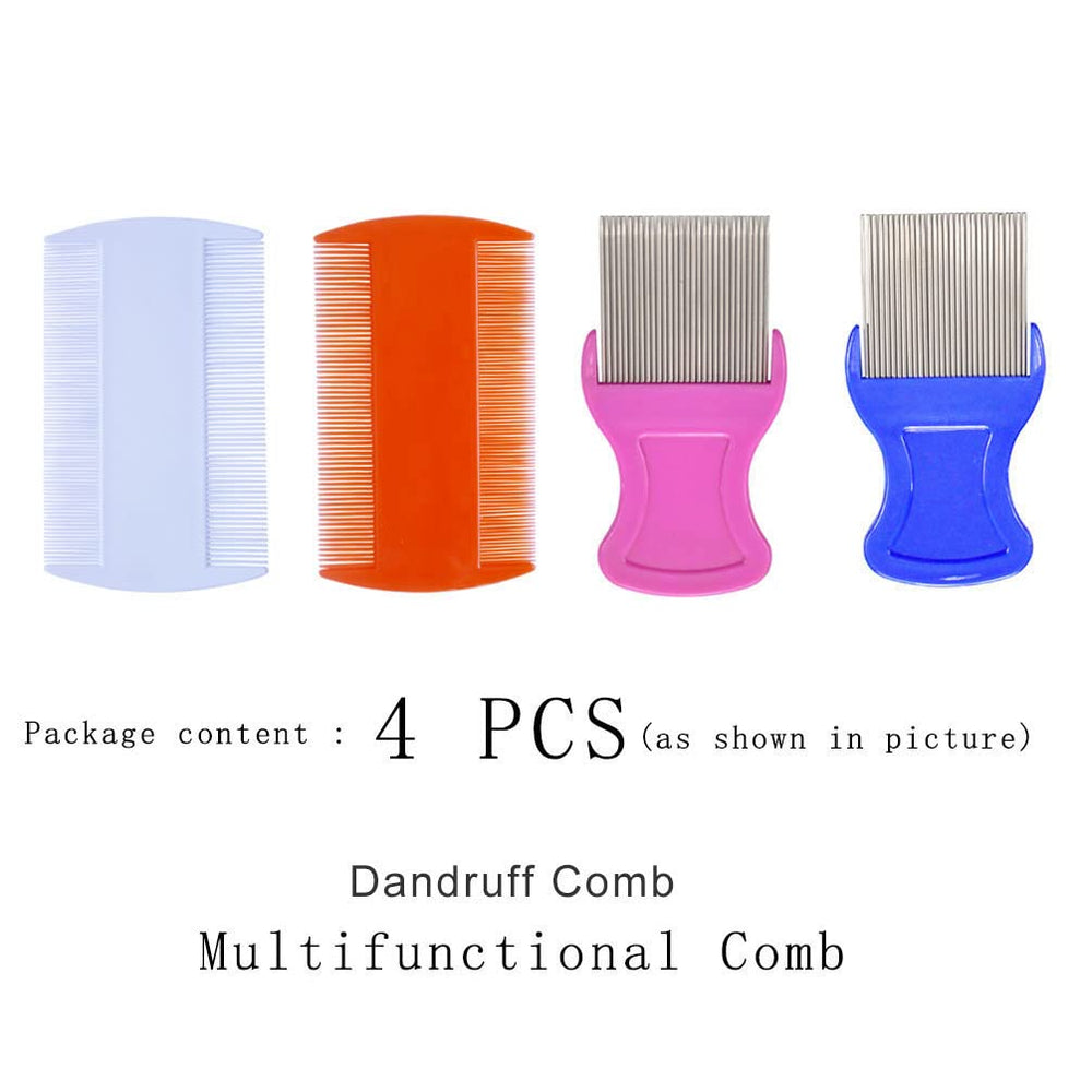 zYoung dandruff removal comb with metal teeth for scalp care.