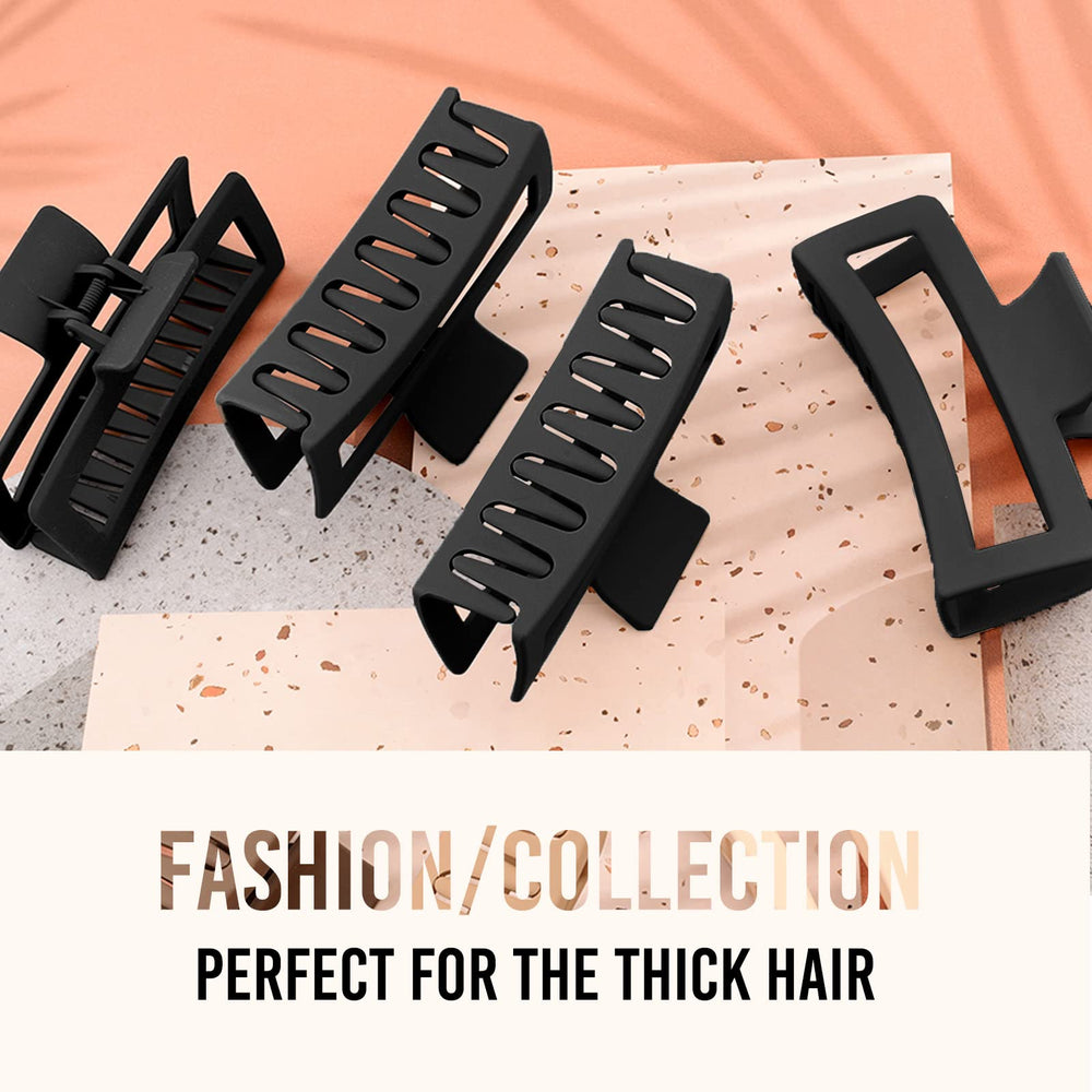 zytj accesorios cabello garra negro extragrande ideal para peinados rizados