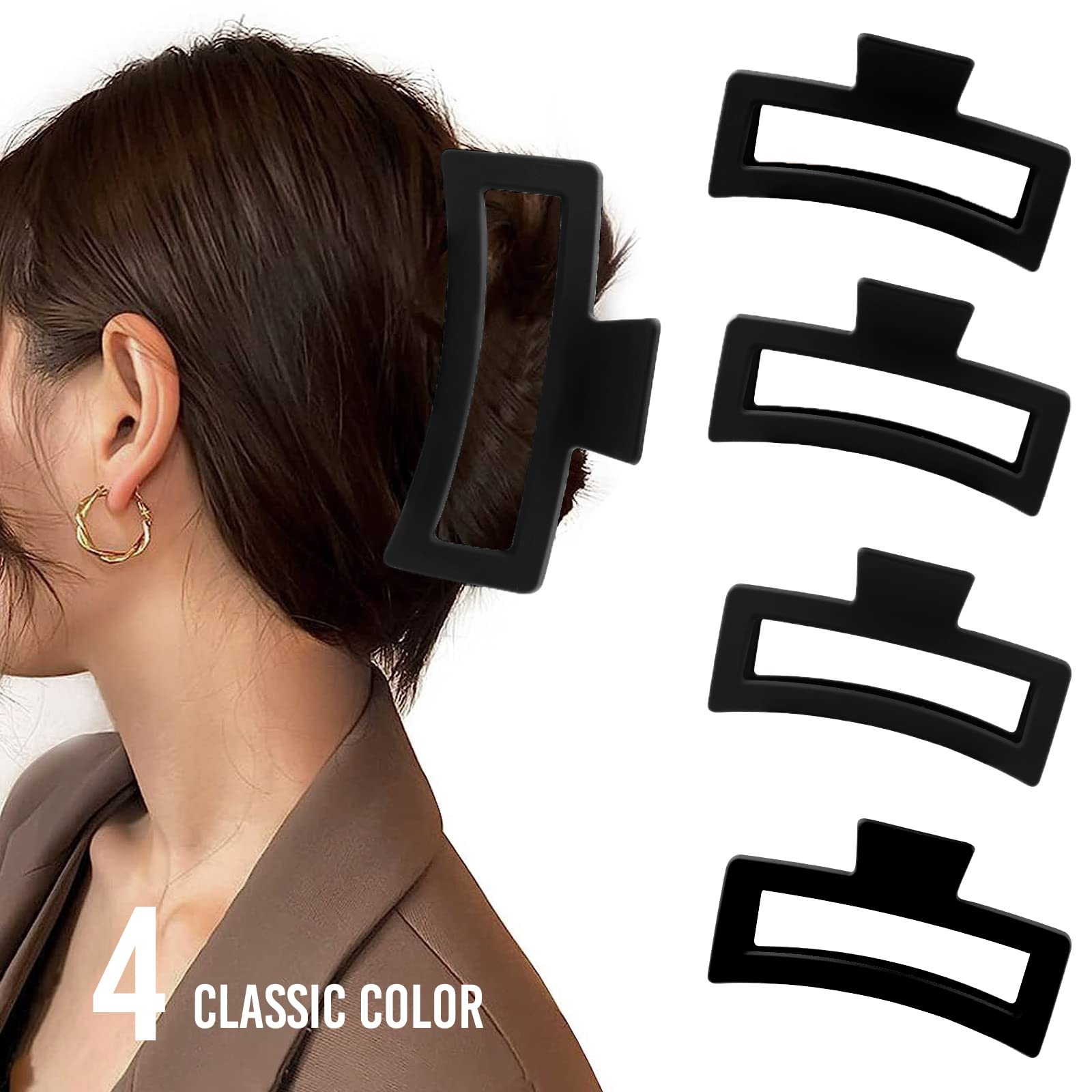 zytj garra para cabello grueso negro ofrece agarre seguro para peinados