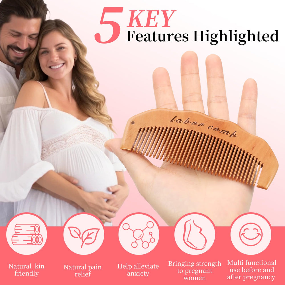 ZZTDSD birth comb with cloth wrap for clean storage