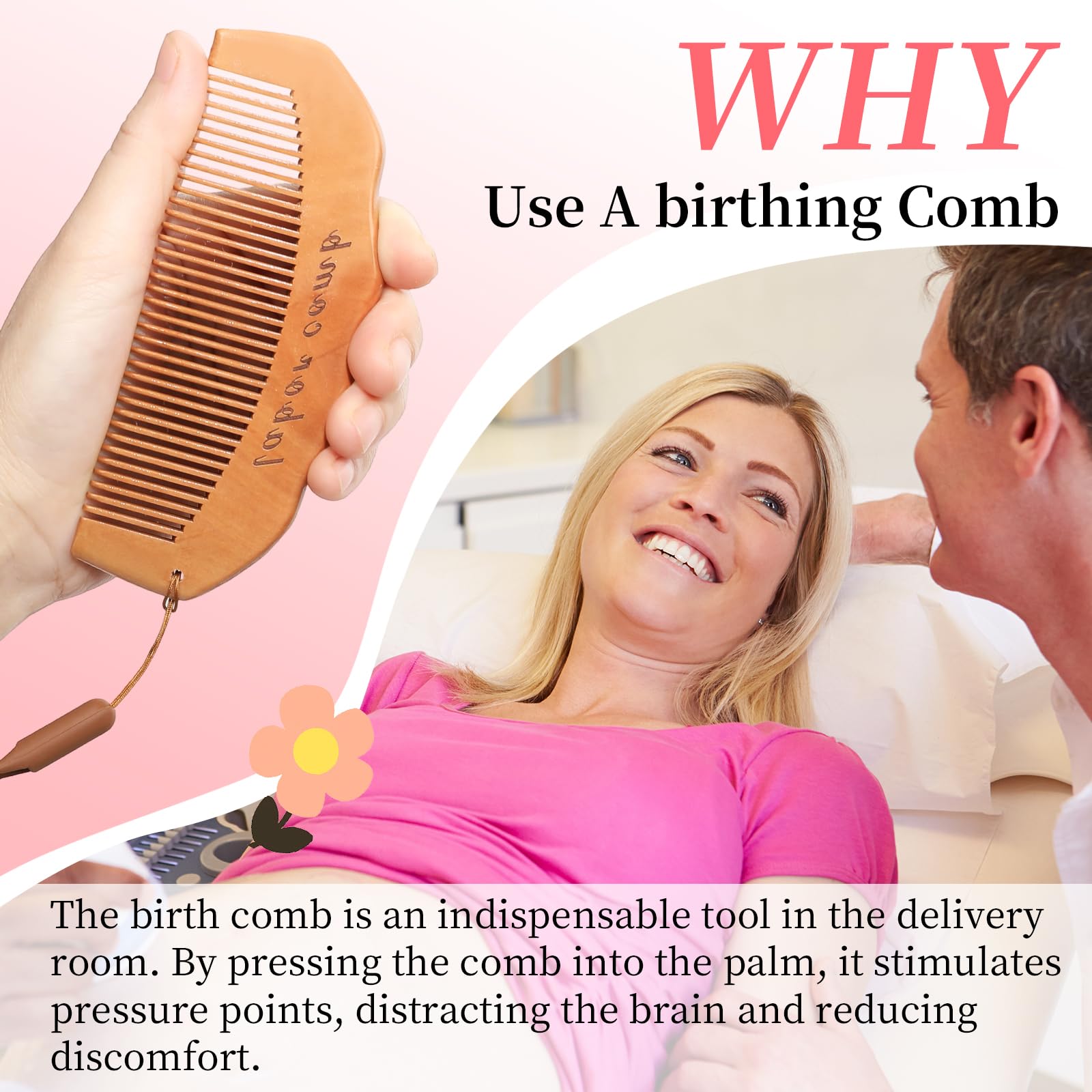 ZZTDSD birth comb hanging strap for bedside accessibility